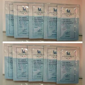 Latoua Mille Revive Glow Collagen Eye Firming Serum~ 10 Travel Packs $550 Retail
